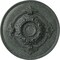 Ekena Millwork Monique Ceiling Medallion (Fits Canopies up to 3 3/4"), 13 3/4"OD x 1"P, Athenian Green Crackle CM13MOAGC - alternate 1